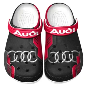 Audi Crocs Shoes, Clogs Men Women, Gift For Audi Fan CAR185031525225 - Red