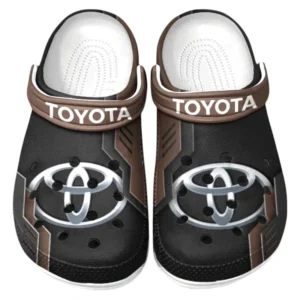 Toyota Crocs Shoes, Clogs Men Women, Gift For Toyota Fan CAR185031525226 - Brown