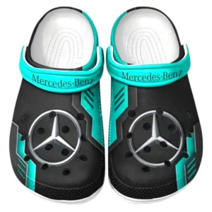 Mercedes Benz Crocs Shoes, Clogs Men Women, Gift For Mercedes Benz Fan CAR185031525227 - Cyan