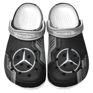 Mercedes Benz Crocs Shoes, Clogs Men Women, Gift For Mercedes Benz Fan CAR185031525227 - Gray