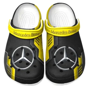 Mercedes Benz Crocs Shoes, Clogs Men Women, Gift For Mercedes Benz Fan CAR185031525227 - Yellow