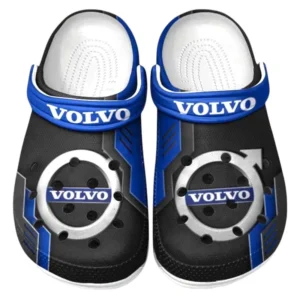 Volvo Crocs Shoes, Clogs Men Women, Gift For Volvo Fan CAR185031525229 - Blue