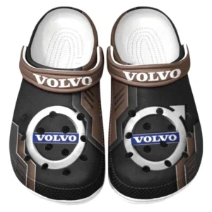 Volvo Crocs Shoes, Clogs Men Women, Gift For Volvo Fan CAR185031525229 - Brown