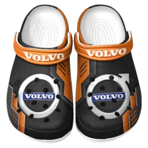 Volvo Crocs Shoes, Clogs Men Women, Gift For Volvo Fan CAR185031525229 - Orange