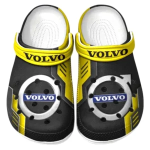 Volvo Crocs Shoes, Clogs Men Women, Gift For Volvo Fan CAR185031525229 - Yellow