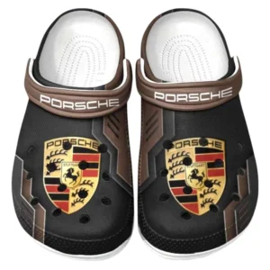 Porsche Crocs Shoes, Clogs Men Women, Gift For Porsche Fan CAR185031525230 - Brown