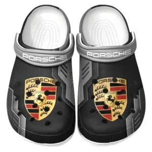 Porsche Crocs Shoes, Clogs Men Women, Gift For Porsche Fan CAR185031525230 - Gray