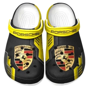 Porsche Crocs Shoes, Clogs Men Women, Gift For Porsche Fan CAR185031525230 - Yellow
