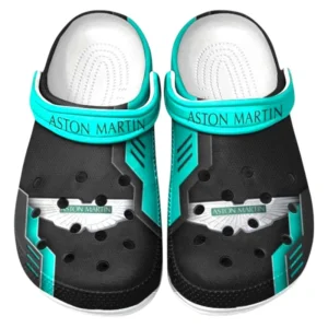 Aston Martin Crocs Shoes, Clogs Men Women, Gift For Aston Martin Fan CAR185031525233 - Cyan