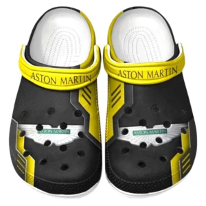 Aston Martin Crocs Shoes, Clogs Men Women, Gift For Aston Martin Fan CAR185031525233 - Yellow