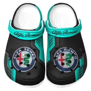 Alfa Romeo Crocs Shoes, Clogs Men Women, Gift For Alfa Romeo Fan CAR185031525234 - Cyan