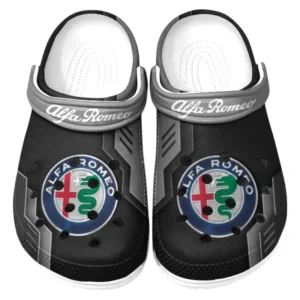 Alfa Romeo Crocs Shoes, Clogs Men Women, Gift For Alfa Romeo Fan CAR185031525234 - Gray