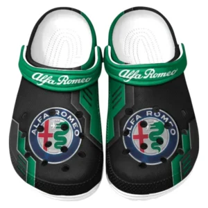 Alfa Romeo Crocs Shoes, Clogs Men Women, Gift For Alfa Romeo Fan CAR185031525234 - Green