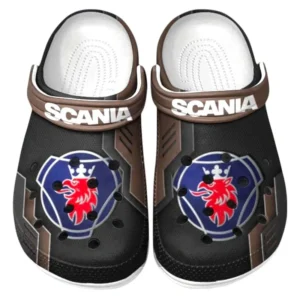 Scania Crocs Shoes, Clogs Men Women, Gift For Scania Fan CAR185031525235 - Brown