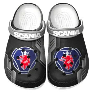 Scania Crocs Shoes, Clogs Men Women, Gift For Scania Fan CAR185031525235 - Gray