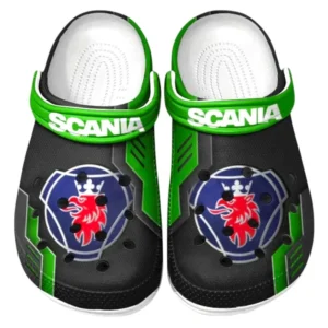 Scania Crocs Shoes, Clogs Men Women, Gift For Scania Fan CAR185031525235 - Green