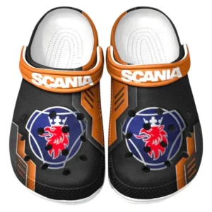 Scania Crocs Shoes, Clogs Men Women, Gift For Scania Fan CAR185031525235 - Orange