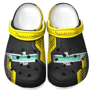 Thunderbird Crocs Shoes, Clogs Men Women, Gift For Thunderbird Fan CAR185031525236 - Yellow