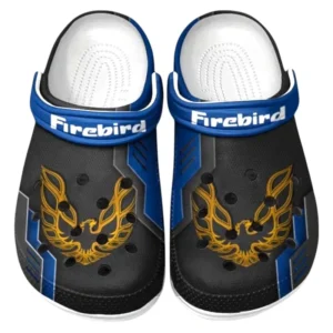 Firebird Pontiac Crocs Shoes, Clogs Men Women, Gift For Firebird Pontiac Fan CAR185031525239 - Blue