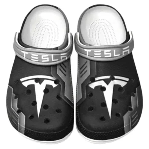 Tesla Crocs Shoes, Clogs Men Women, Gift For Tesla Fan CAR185031525243 - Gray
