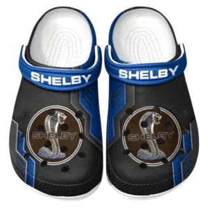 Shelby Crocs Shoes, Clogs Men Women, Gift For Shelby Fan CAR185031525244 - Blue