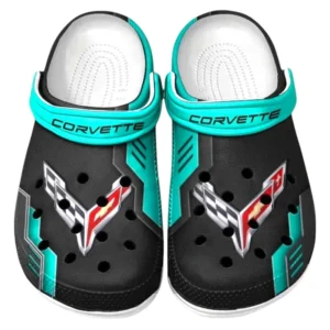 Chevrolet Corvette Crocs Shoes, Clogs Men Women, Gift For Chevrolet Corvette Fan CAR185031525246 - Cyan