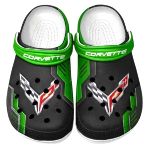 Chevrolet Corvette Crocs Shoes, Clogs Men Women, Gift For Chevrolet Corvette Fan CAR185031525246 - Green