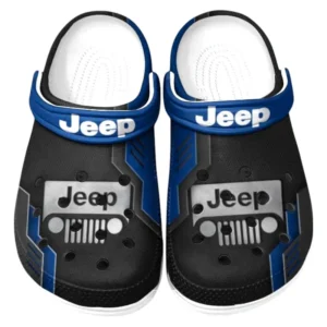 Jeep Crocs Shoes, Clogs Men Women, Gift For Jeep Fan CAR185031525251 - Blue