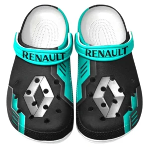 Renault Crocs Shoes, Clogs Men Women, Gift For Renault Fan CAR185031525253 - Cyan