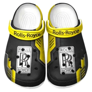 Rolls Royce Crocs Shoes, Clogs Men Women, Gift For Rolls Royce Fan CAR185031525263 - Yellow
