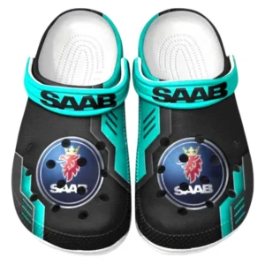 Saab Crocs Shoes, Clogs Men Women, Gift For Saab Fan CAR185031525265 - Cyan