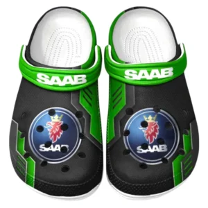 Saab Crocs Shoes, Clogs Men Women, Gift For Saab Fan CAR185031525265 - Green