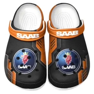 Saab Crocs Shoes, Clogs Men Women, Gift For Saab Fan CAR185031525265 - Orange