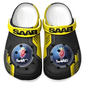 Saab Crocs Shoes, Clogs Men Women, Gift For Saab Fan CAR185031525265 - Yellow