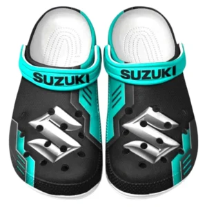 Suzuki Crocs Shoes, Clogs Men Women, Gift For Suzuki Fan CAR185031525267 - Cyan