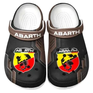 Abarth Crocs Shoes, Clogs Men Women, Gift For Abarth Fan CAR185031525269 - Brown