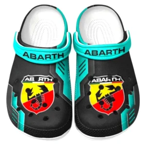 Abarth Crocs Shoes, Clogs Men Women, Gift For Abarth Fan CAR185031525269 - Cyan