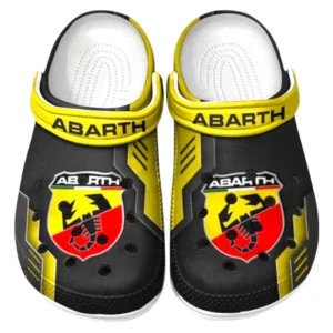 Abarth Crocs Shoes, Clogs Men Women, Gift For Abarth Fan CAR185031525269 - Yellow