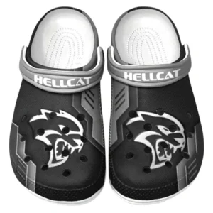 Hellcat Crocs Shoes, Clogs Men Women, Gift For Hellcat Fan CAR185031525273 - Gray