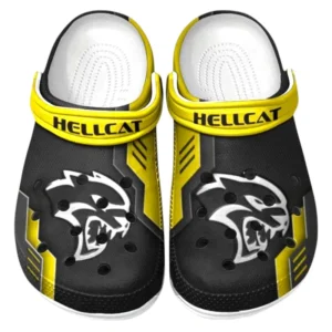 Hellcat Crocs Shoes, Clogs Men Women, Gift For Hellcat Fan CAR185031525273 - Yellow