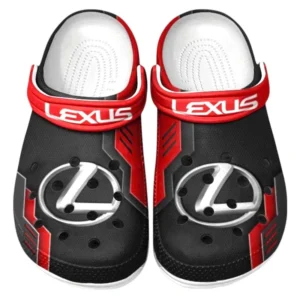 Lexus Crocs Shoes, Clogs Men Women, Gift For Lexus Fan CAR185031525275 - Red