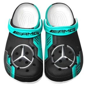AMG Crocs Shoes, Clogs Men Women, Gift For AMG Fan CAR185031525276 - Cyan