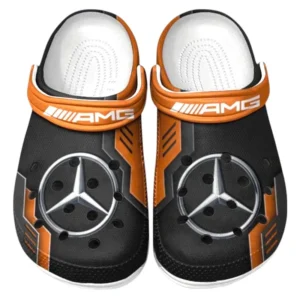 AMG Crocs Shoes, Clogs Men Women, Gift For AMG Fan CAR185031525276 - Orange