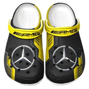 AMG Crocs Shoes, Clogs Men Women, Gift For AMG Fan CAR185031525276 - Yellow