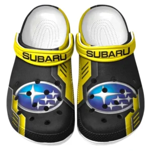 Subaru Crocs Shoes, Clogs Men Women, Gift For Subaru Fan CAR185031525277 - Yellow