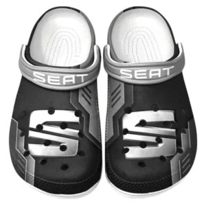 Seat Crocs Shoes, Clogs Men Women, Gift For Seat Fan CAR185031525278 - Gray
