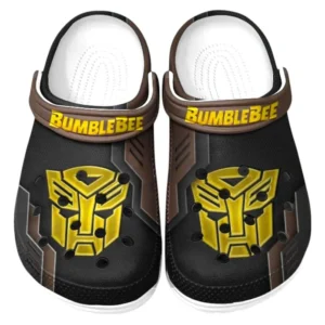 Bumblebee Crocs Shoes, Clogs Men Women, Gift For Bumblebee Fan CAR185031525283 - Brown