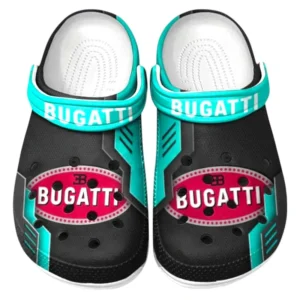 Bugatti Crocs Shoes, Clogs Men Women, Gift For Bugatti Fan CAR185031525284 - Cyan