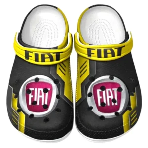 Fiat Crocs Shoes, Clogs Men Women, Gift For Fiat Fan CAR185031525285 - Yellow