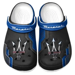 Maserati Crocs Shoes, Clogs Men Women, Gift For Maserati Fan CAR185031525286 - Blue